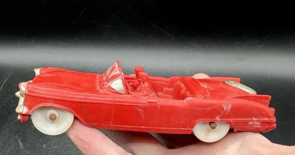 Vintage 1950's Auburn Cadillac Convertible Red USA No.1 -TO9